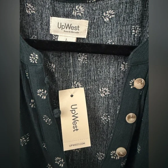 NWT UpWest Floral Tiered Dress - Picture 5 of 5